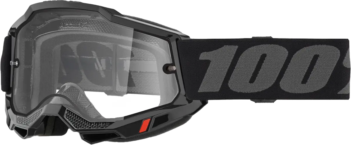 Accuri 2 Enduro Moto Goggle Black Clear Lens 1
