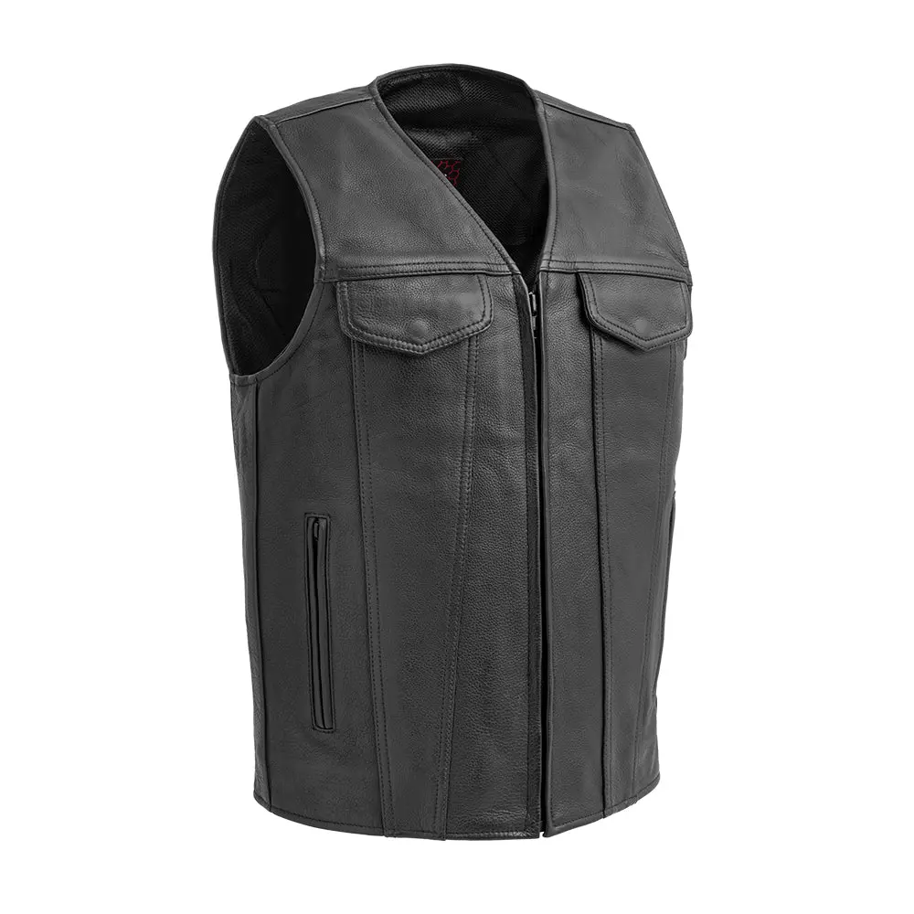 Badlands Men's Motorcycle Leather Vest 1