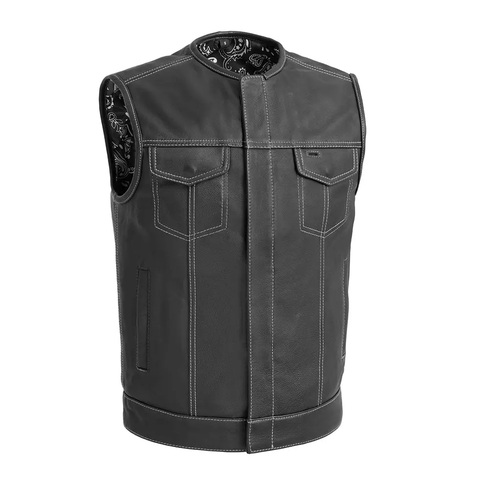 Bandit Men's Leather Motorcycle Vest 1