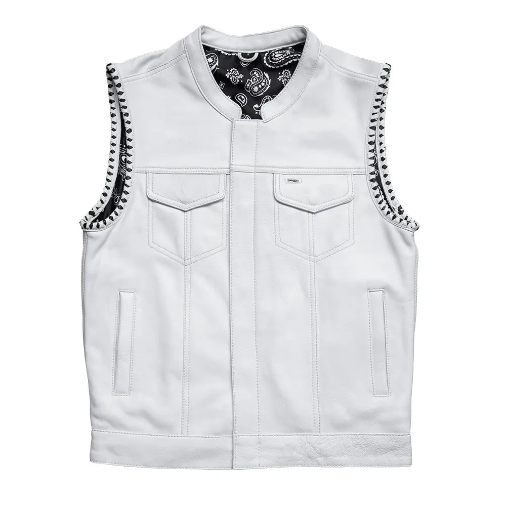 Bishop - Men's Leather Motorcycle Vest - Limited Edition 1