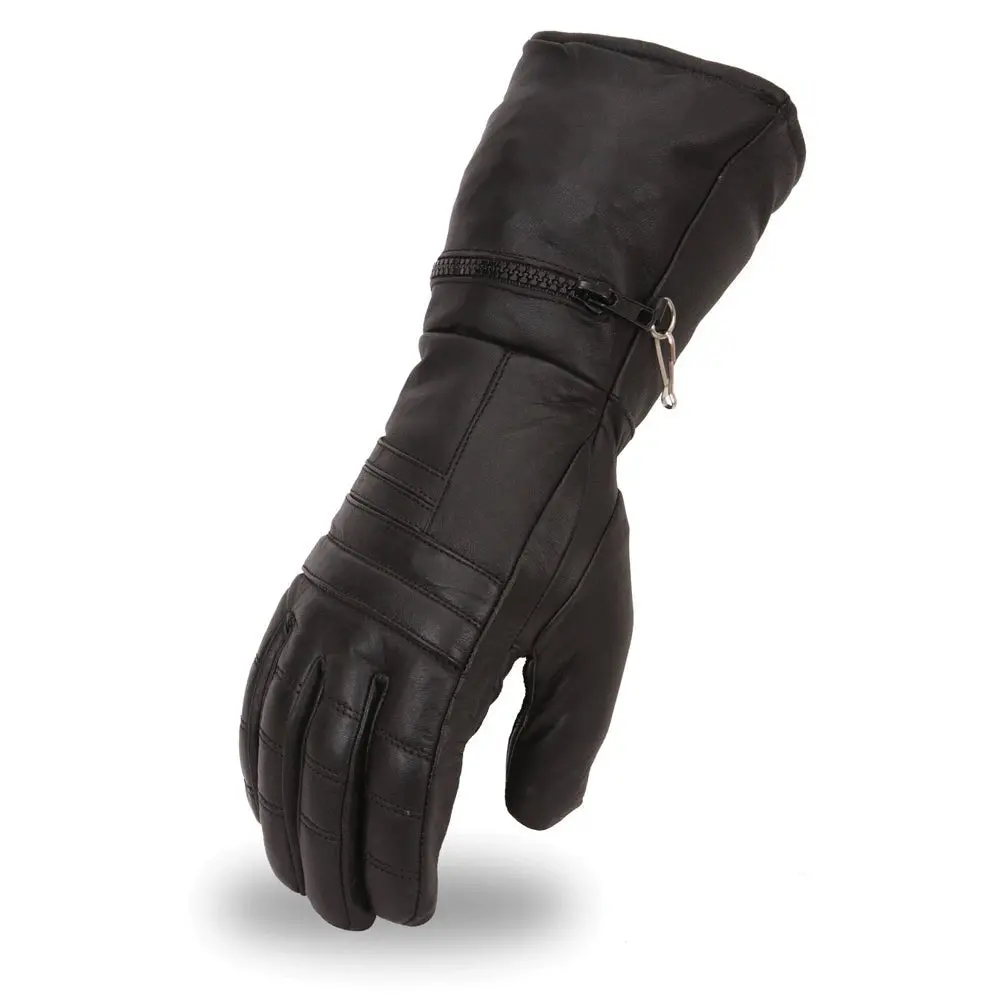 Black Rock Men's Leather Gauntlet Gloves 1