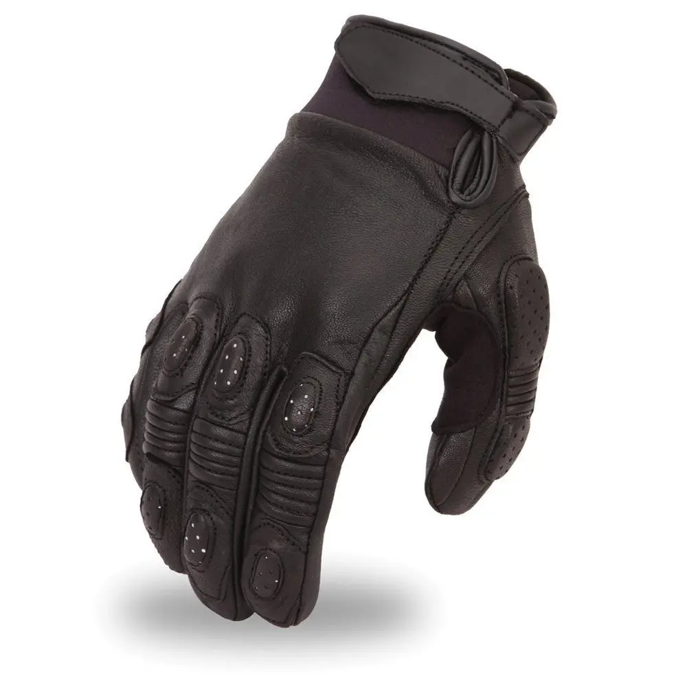 Blitz Men's Leather Motorcycle Gloves 1