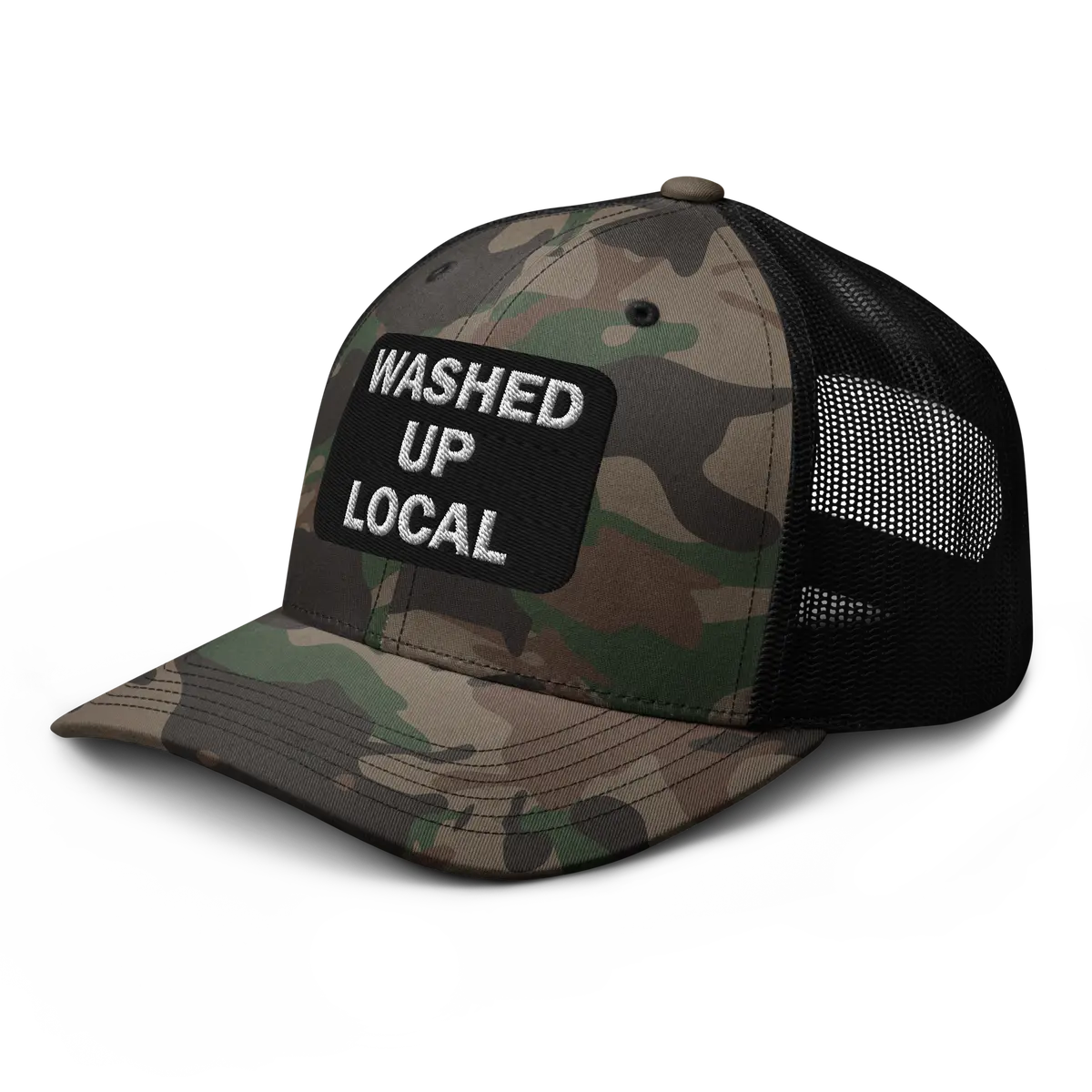 Washed Up Local Embroidered Patch Hat 1