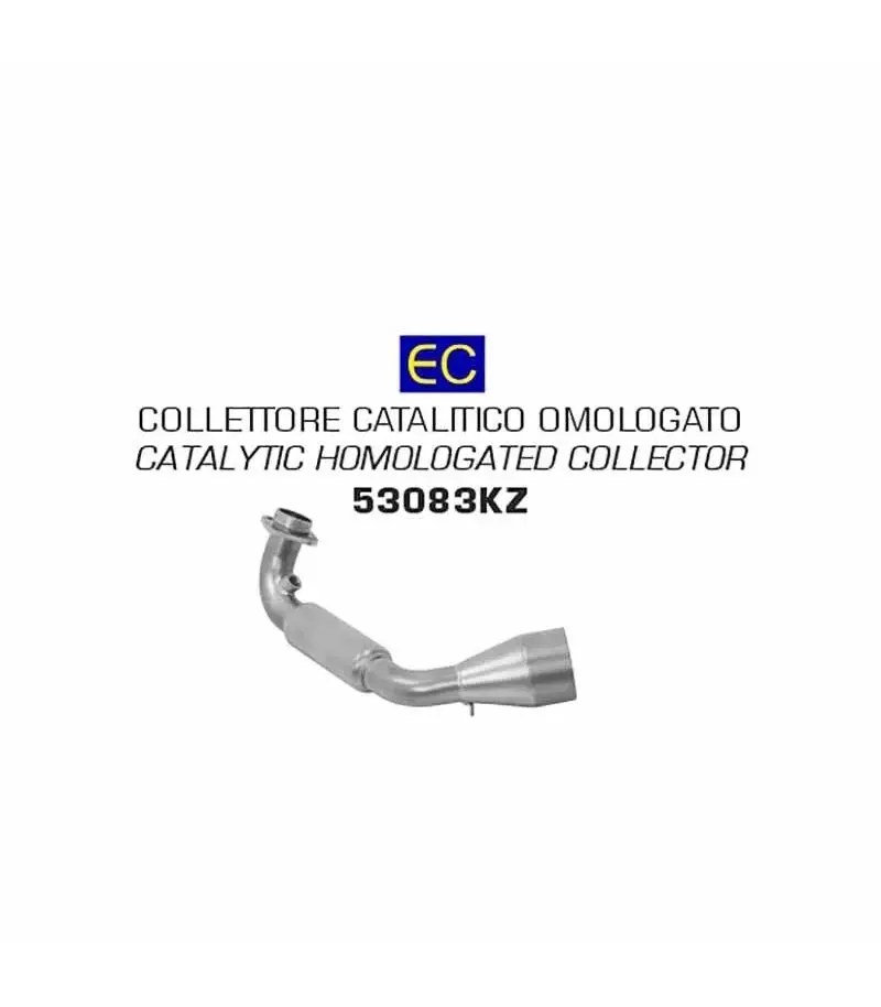 Arrow Homologated Catalytic Stainless Steel Collector  Vespa Gts 300 '21  53083Kz 1