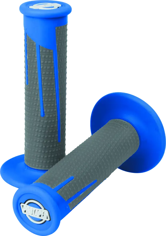Protaper Full Diamond Clamp-On Grips - Blue/Dark Gray 1