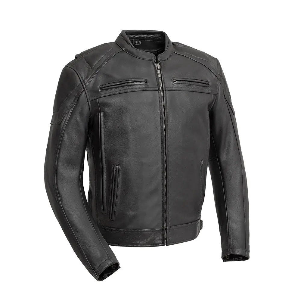 Chaos - Men's Leather Motorcycle Jacket 1