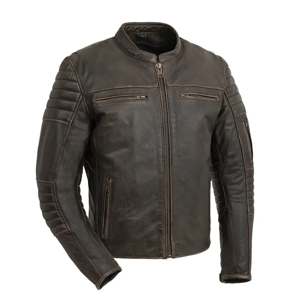 Commuter Men's Motorcycle Leather Jacket 10