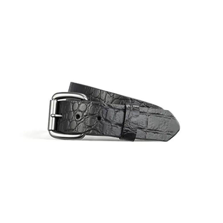 Crocodile Pattern Leather Belt 1