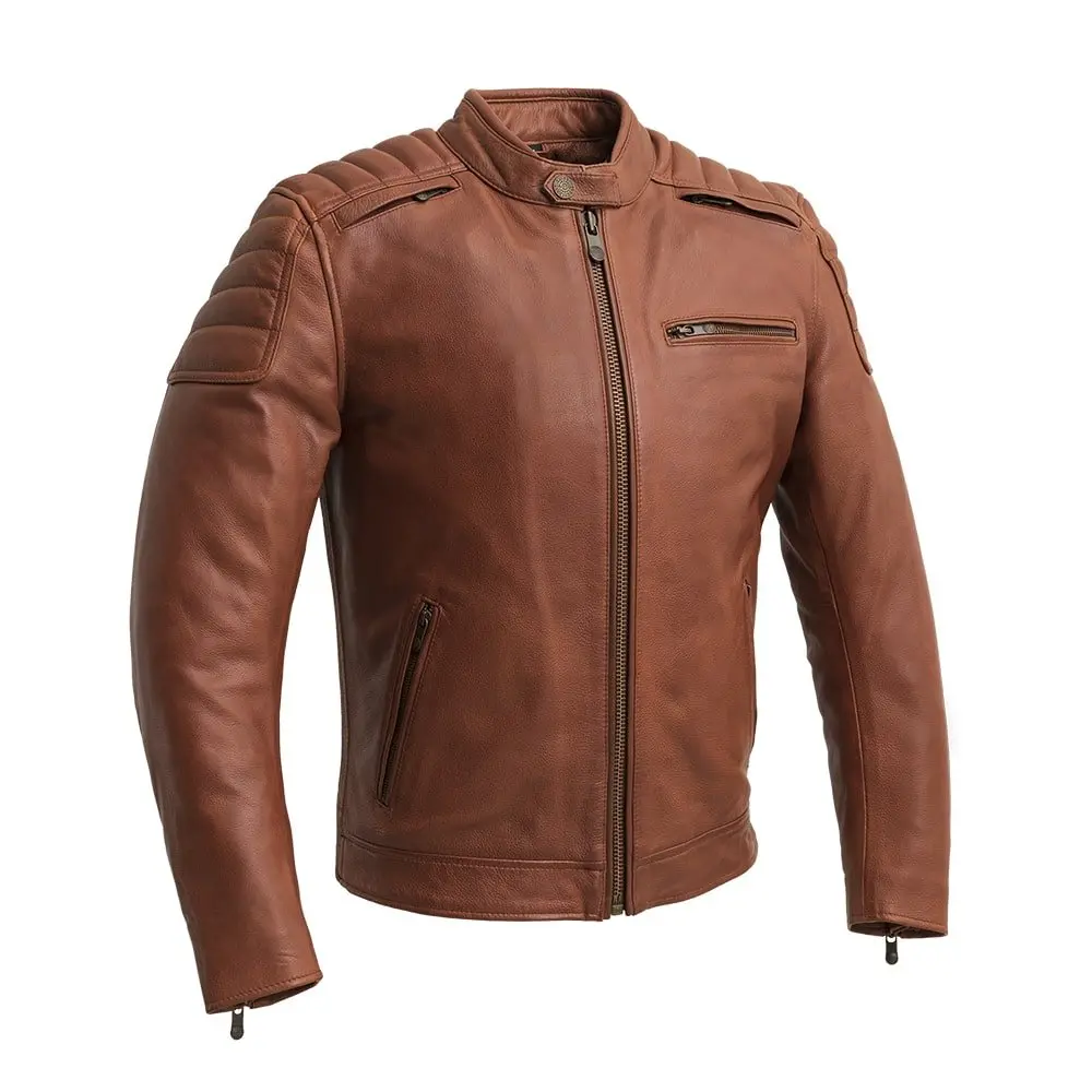 Crusader Men's Motorcycle Leather Jacket 1