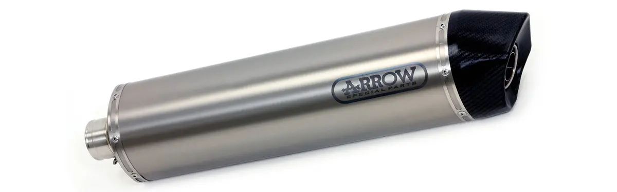 Arrow Bmw K 1300 R'09/12 Homologated Aluminium Dark Maxi Race-Tech Silencer With Carbon End Cap For Arrow Mid-Pipe 71790Akn 1