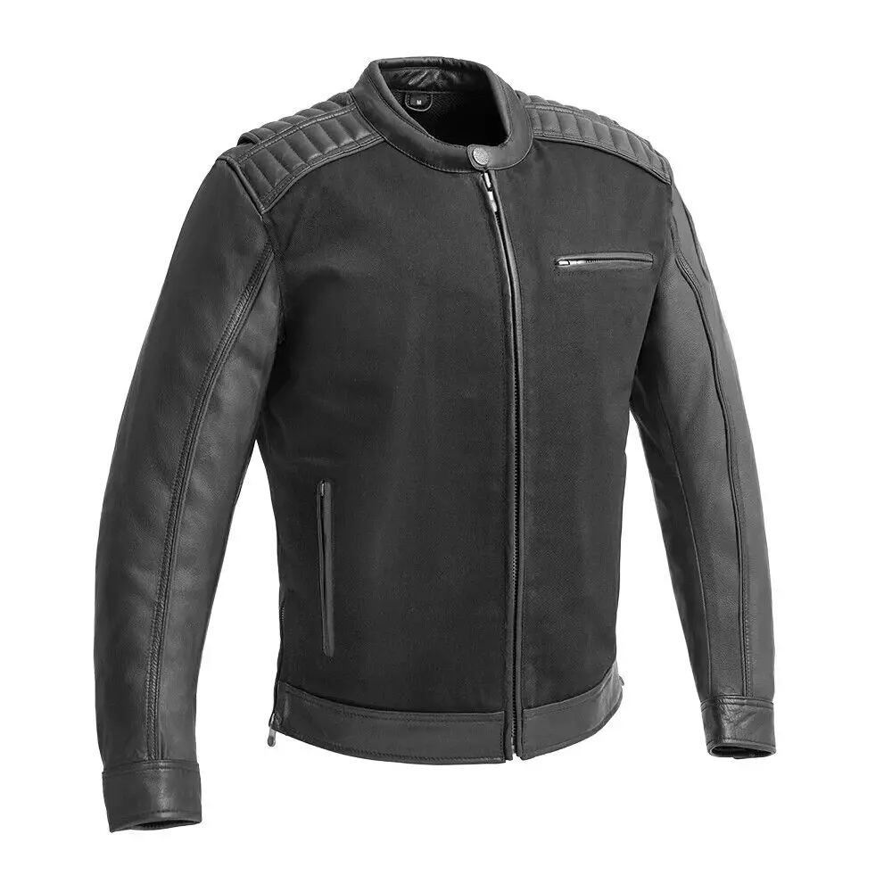 Daredevil Men's Motorcycle Twill/Leather Jacket 1