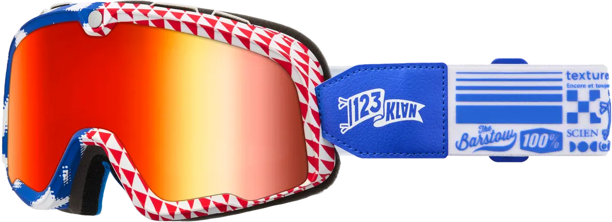 Barstow Goggle Artist Series 123 Klan Mirror Red Lens 1