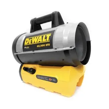 Dewalt 68000 Btu Cordless Portable Forced Air Propane Heater 1
