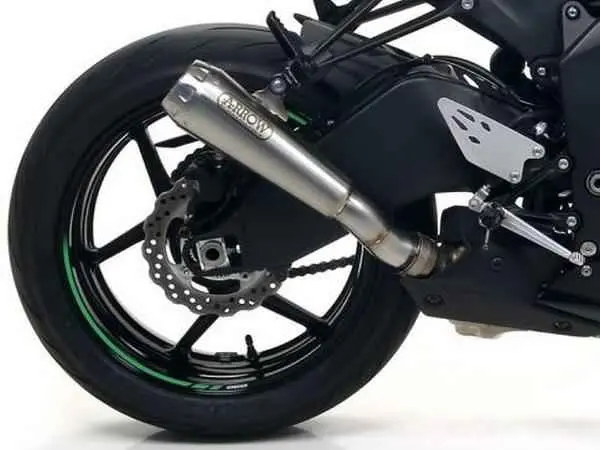 Arrow Pro-Race Slip-On Exhaust Nichrome With Steel End Cap Zx-6R 636 2009-2025  71898Pri 1