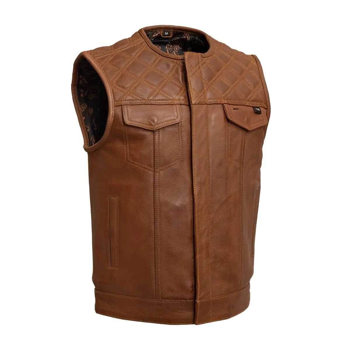 Dust Devil Men's Motorcycle Leather Vest (Limited Edition) 1
