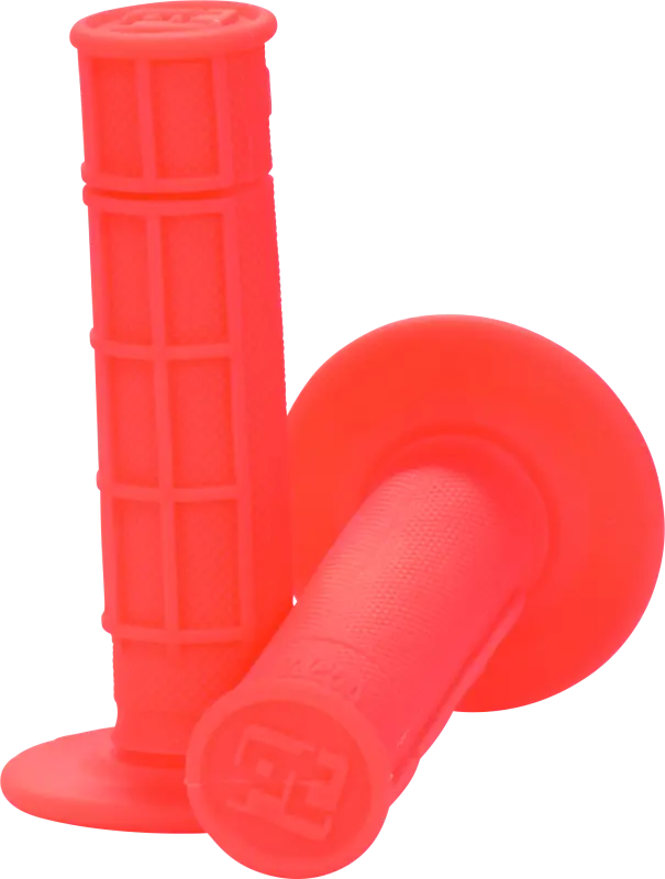 Protaper 1/2 Waffle Grips - Neon Red 1