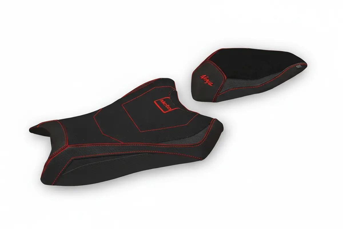In Stock Tappezzeria Italia - Kawasaki Ninja Zx6r 2019-2025 - Comfort - Black/Red - Kwzx619a-1Bl-1 1