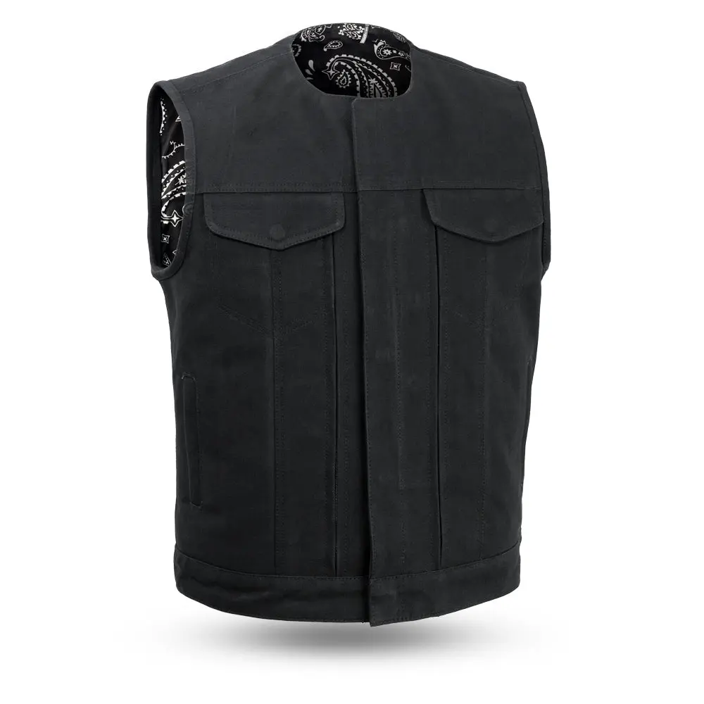 Fairfax V2 Men's Motorcycle Canvas Vest 1