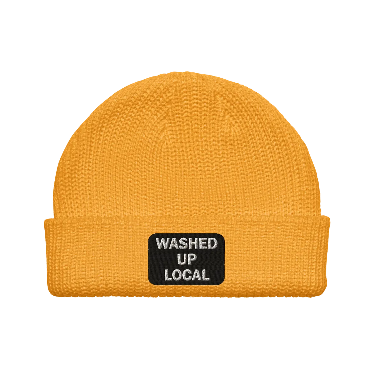 Washed Up Local Embroidered Patch Fisherman Beanie 6