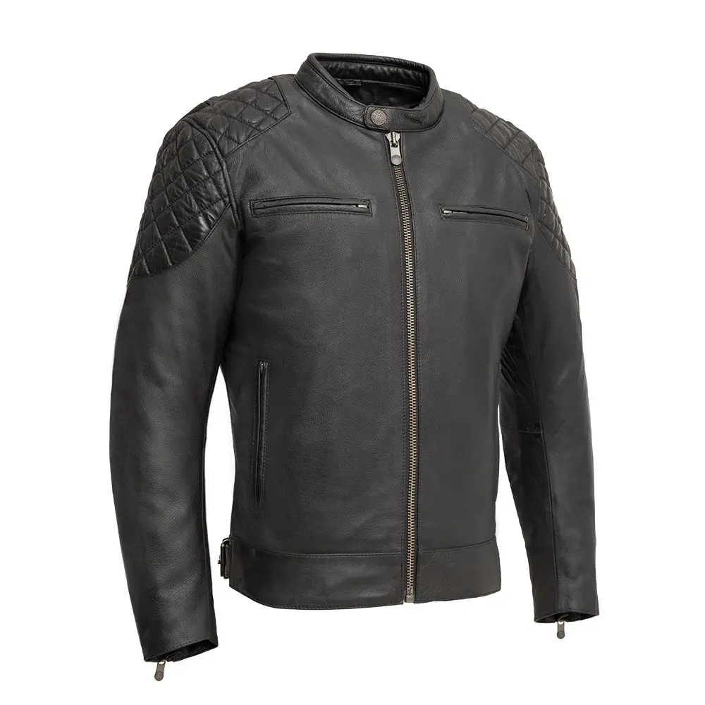 Grand Prix - Men's Leather Motorcycle Jacket 1
