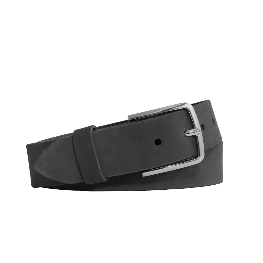 Gunmetal Nubuck Belt 1