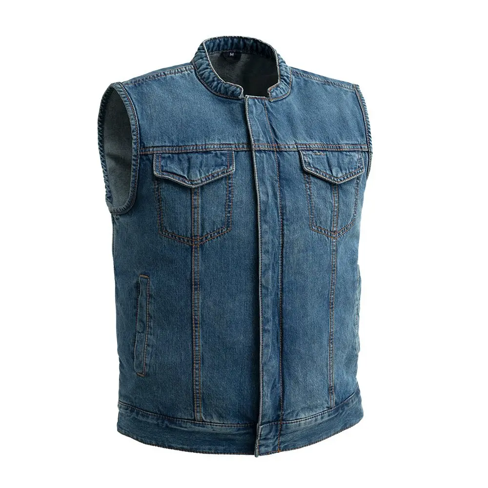 Havoc Men's Denim Motorcycle Vest 1