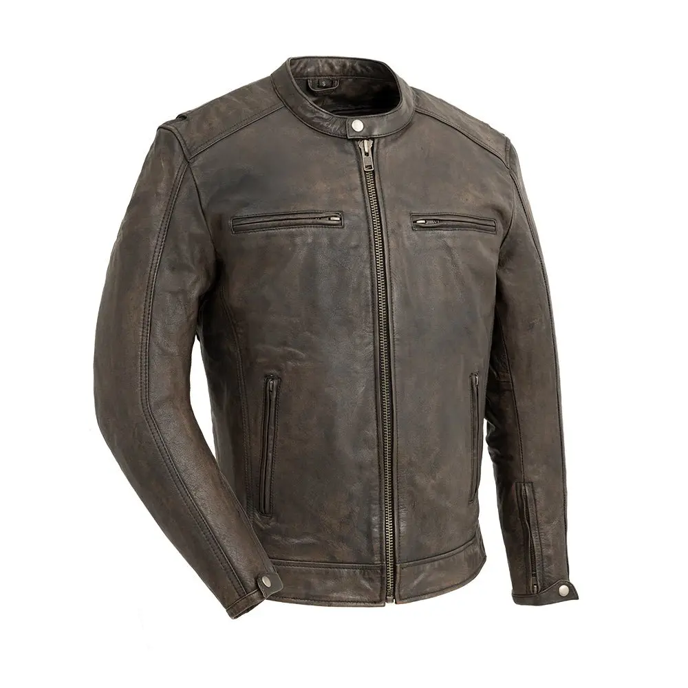 Hipster Men's Motorcycle Leather Jacket 1