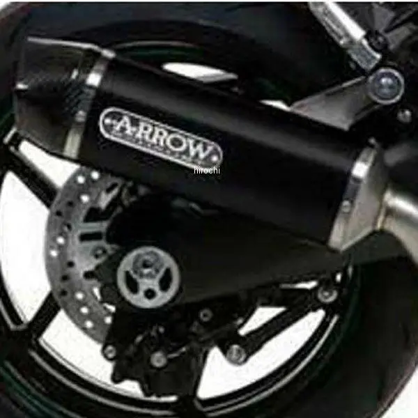 71914Akn Arrow 71914Akn Indy Race Aluminum Dark Slip-On Exhaust For Kawasaki Ninja 1000Sx 2020-2025 1