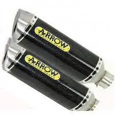Arrow Ducati Monster 696 '08-114/1100 '09-14 Aluminium Homologated Right & Left Thunder Dark Line Silencers 71731Aon 1