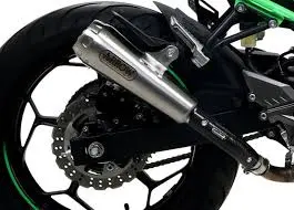 Arrow Kawasaki Ninja 125 2019-2020  Homologated Pro-Race Nichrom Silencer With Welded Link Pipe 71897Pri 1