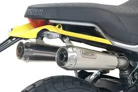 Arrow Ducati Scrambler 1100 18-20 Homologated Nichrom Rh+Lh Pro Race Silencers With Welded Link Pipe For Original Collector 71884Pri 2