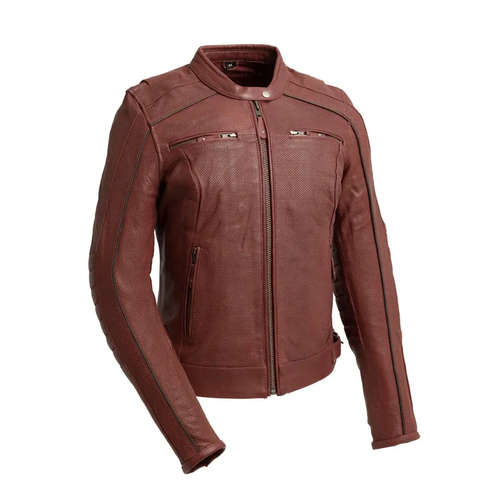 Jada - Women's Perforated Motorcycle Leather Jacket 1