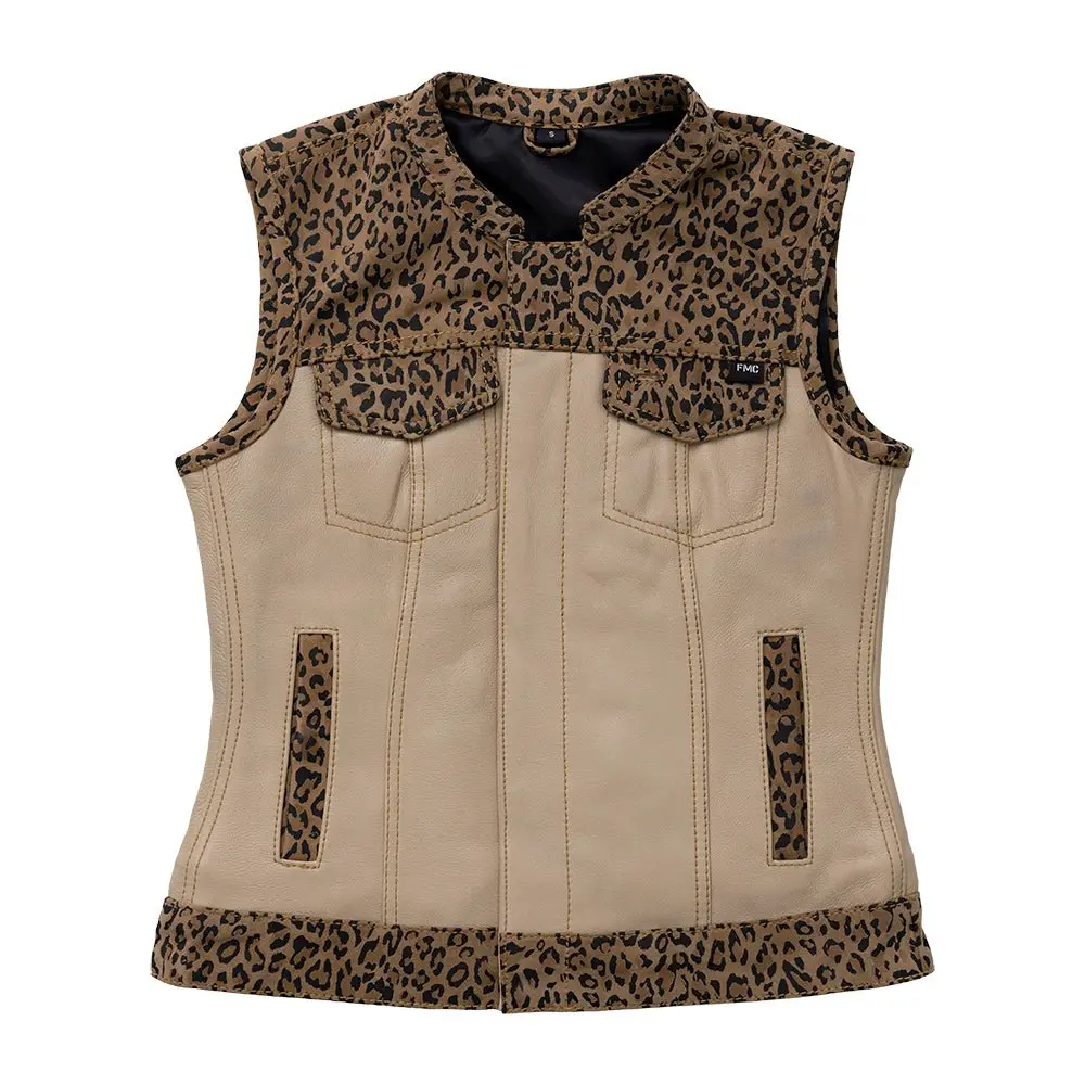 Josie Women's Club Style Leather Vest (Limited Edition) 1