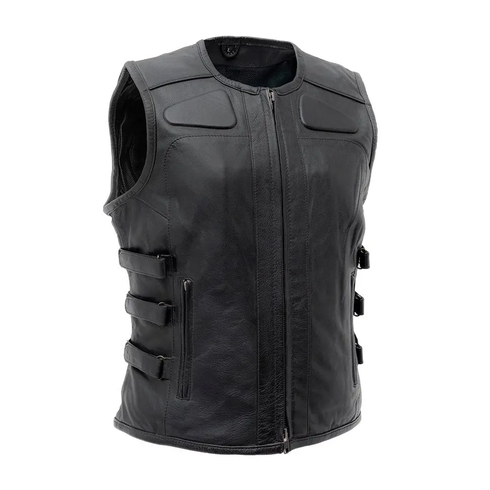 Katana - Women's Motorcycle Leather Vest 1