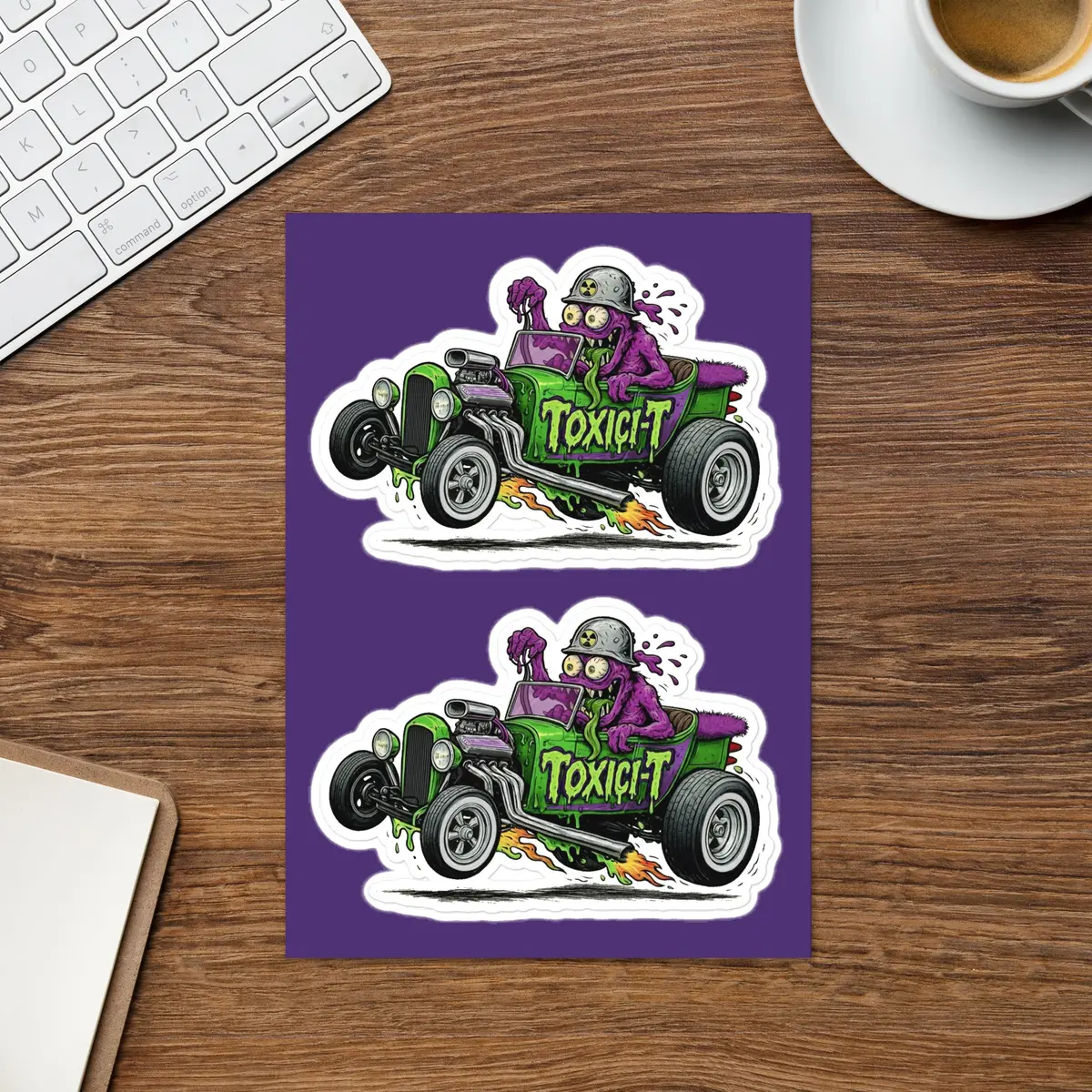"Toxici-T!" T-Bucket Sticker Sheet 1