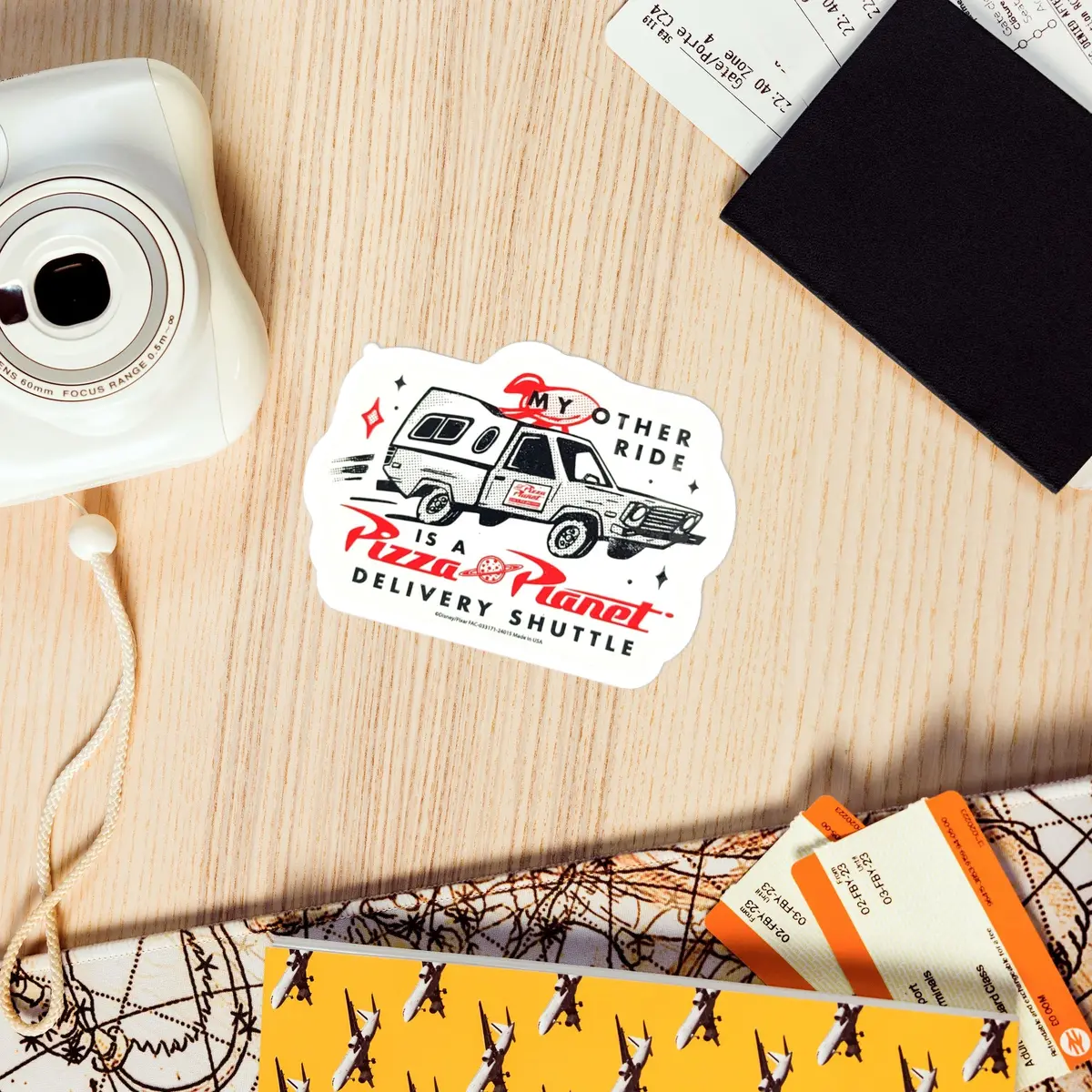 Other Ride Is A Pizza Planet Delivery Shuttle - Kiss-Cut Vinyl Stickers 2