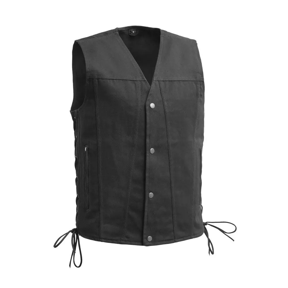 Lone Star Men's Motorcycle Twill Vest 1