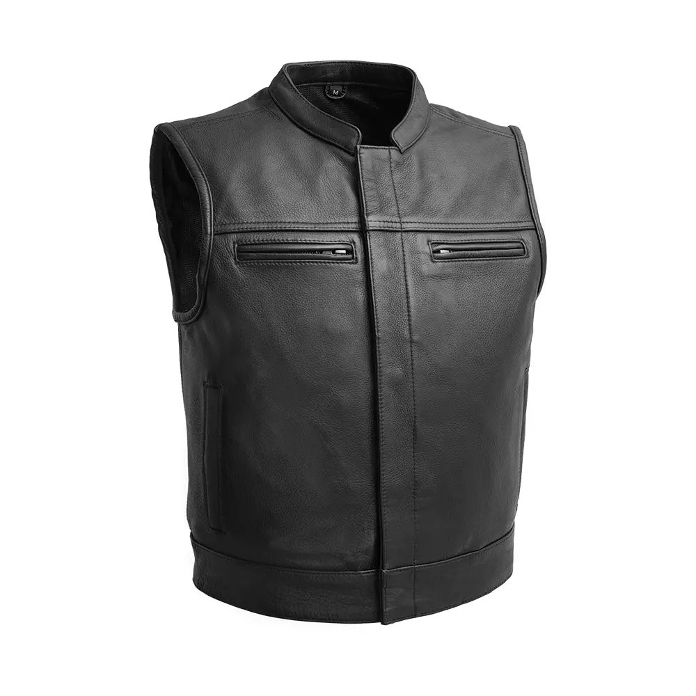 Lowrider Men's Motorcycle Leather Vest 1