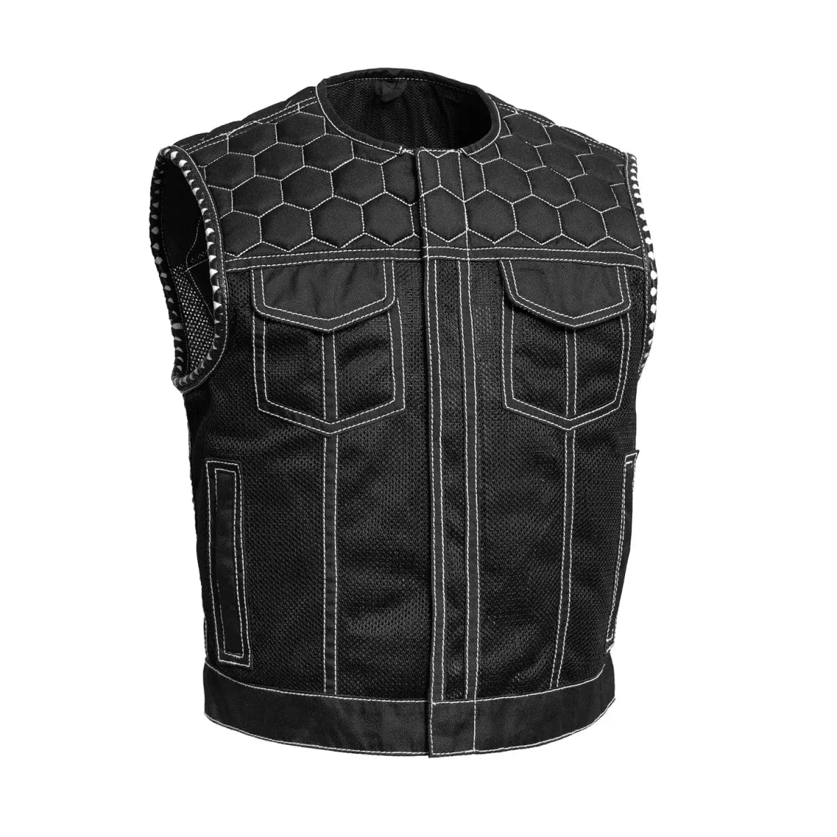 Lowside Hornet Moto Mesh Men's Club Style Vest 9