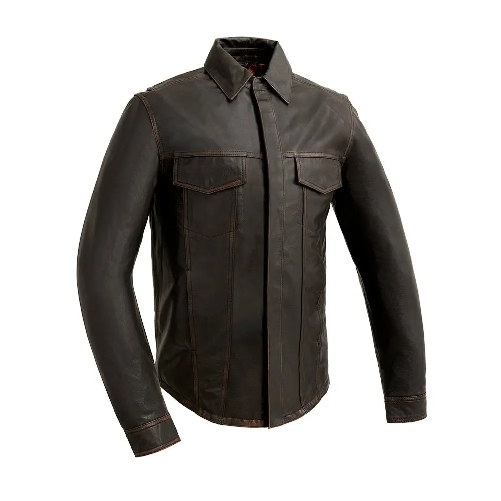 Maduro - Men's Motorcycle Leather Shirt 1