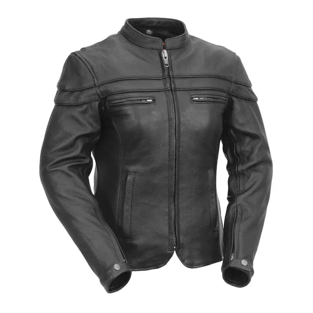 Maiden - Women's Motorcycle Leather Jacket 1
