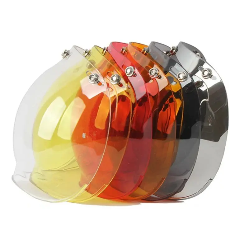 Retro Bubble Shield Visor – Three-Buckle Design 1