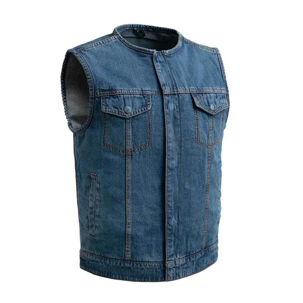 No Limit - Men's Motorcycle Denim Vest 1