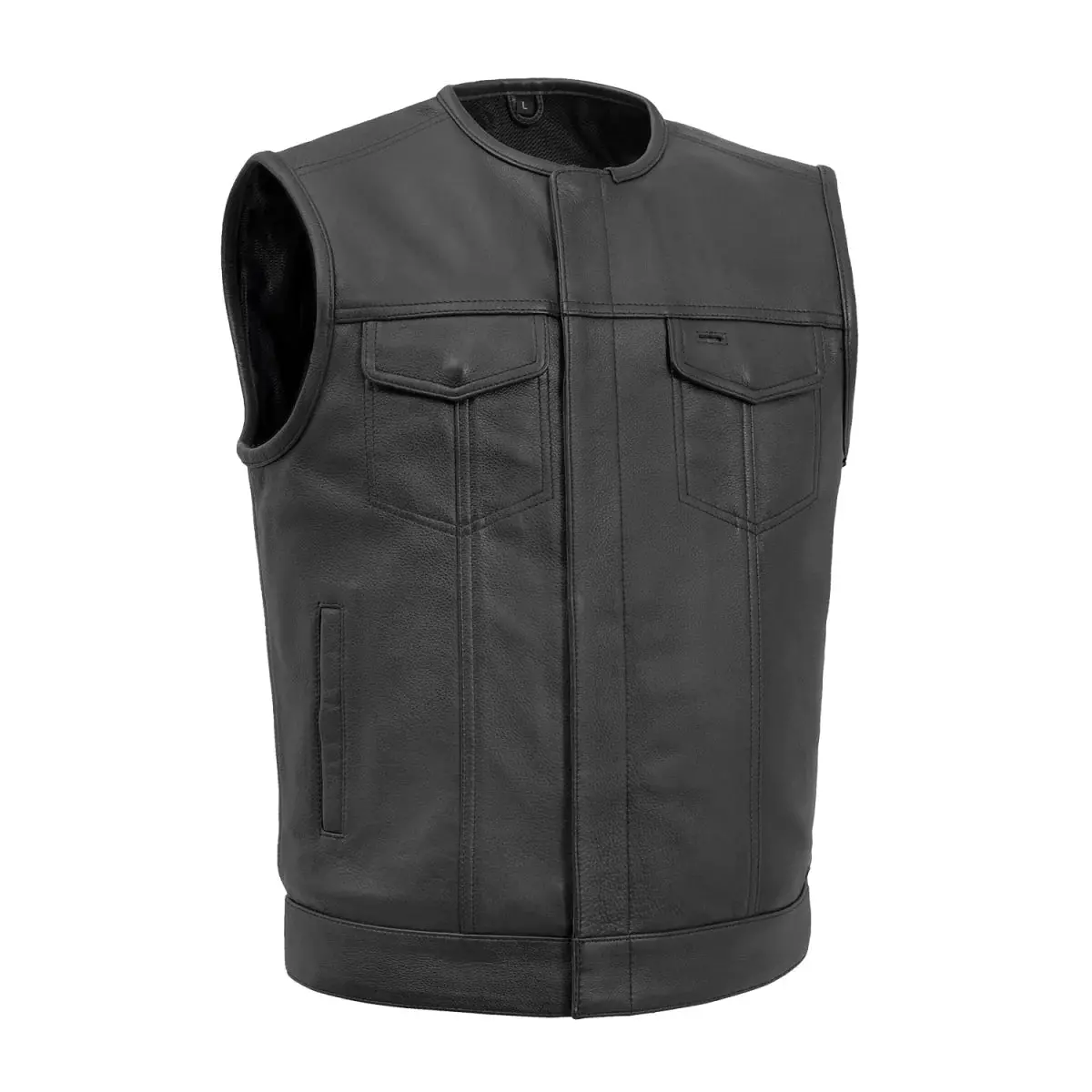 No Rival - Men's Motorcycle Leather Vest 1