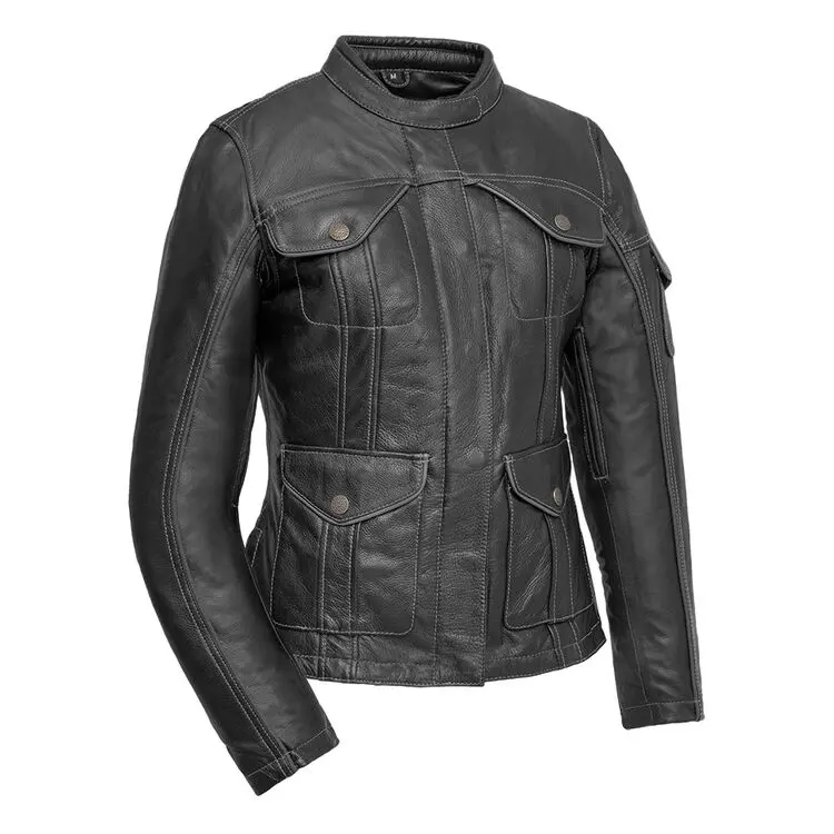 Outlander - Women's Motorcycle Leather Jacket 1