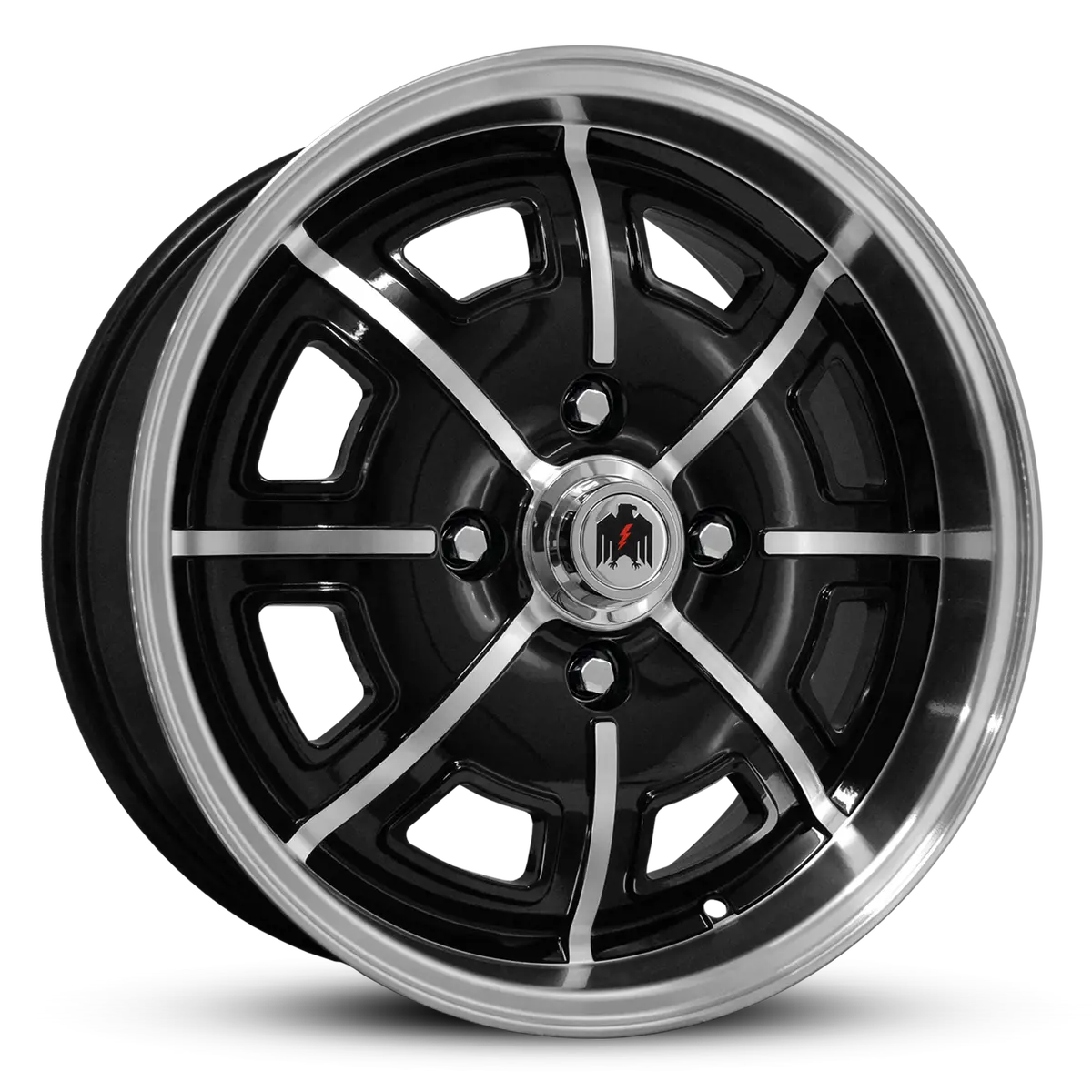 Pedrini | Gloss Black Machined Face & Lip 1