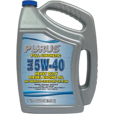 Purus® Synthetic Sae 5W-40 Api Ck-4 Engine Oil 1