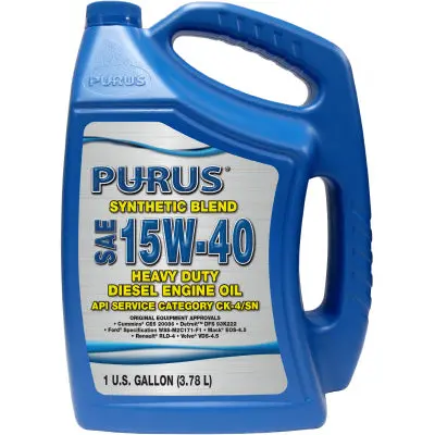 Purus® Synthetic Blend Sae 15W-40 Api Ck-4/Sn Engine Oil 1