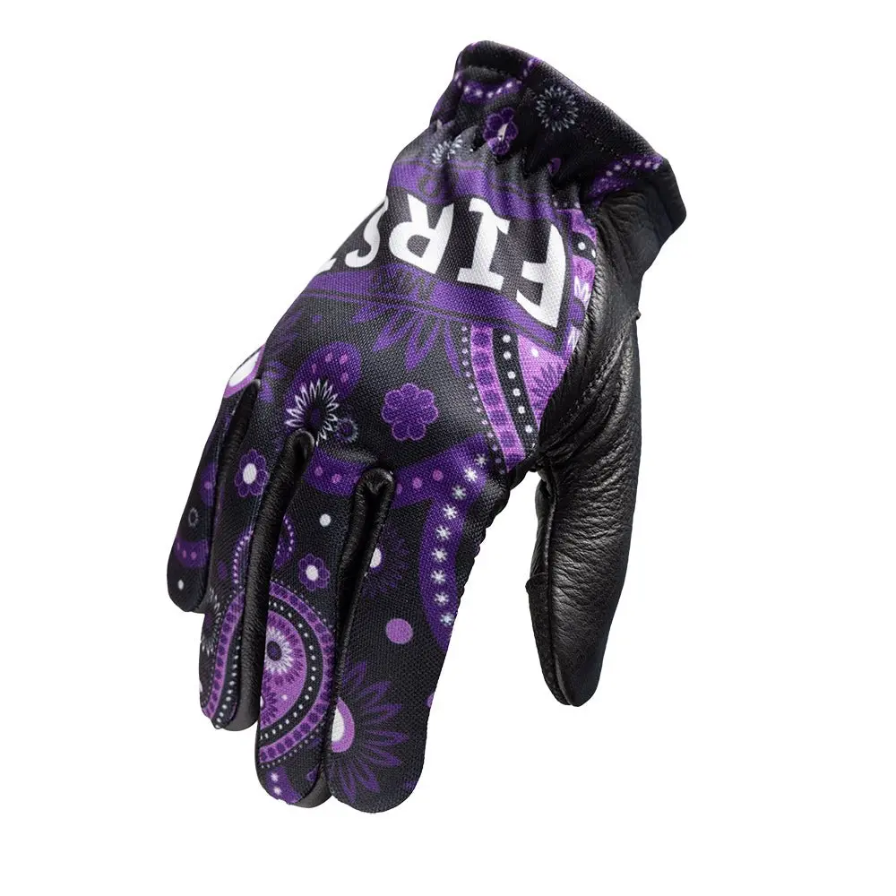 Purple Black Women's Clutch Gloves 1