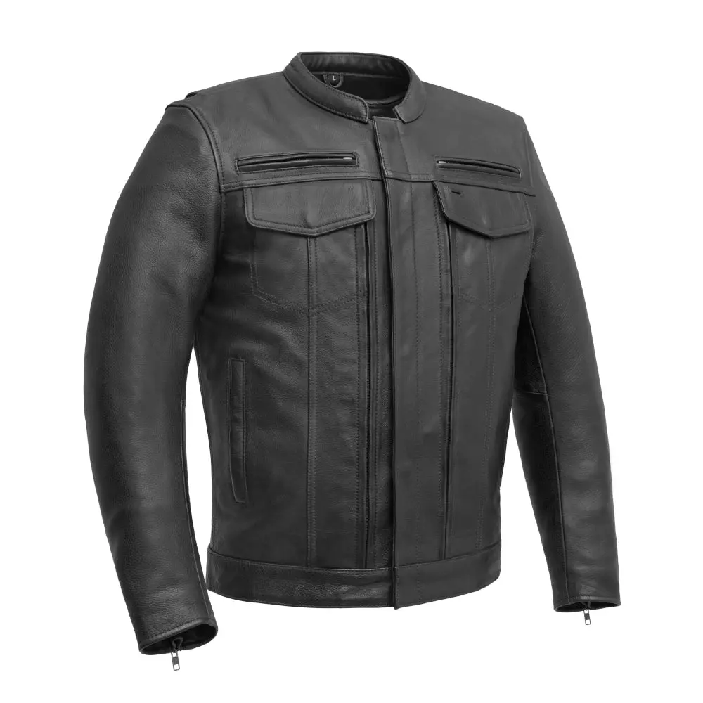 Raider Men's Motorcycle Leather Jacket 1